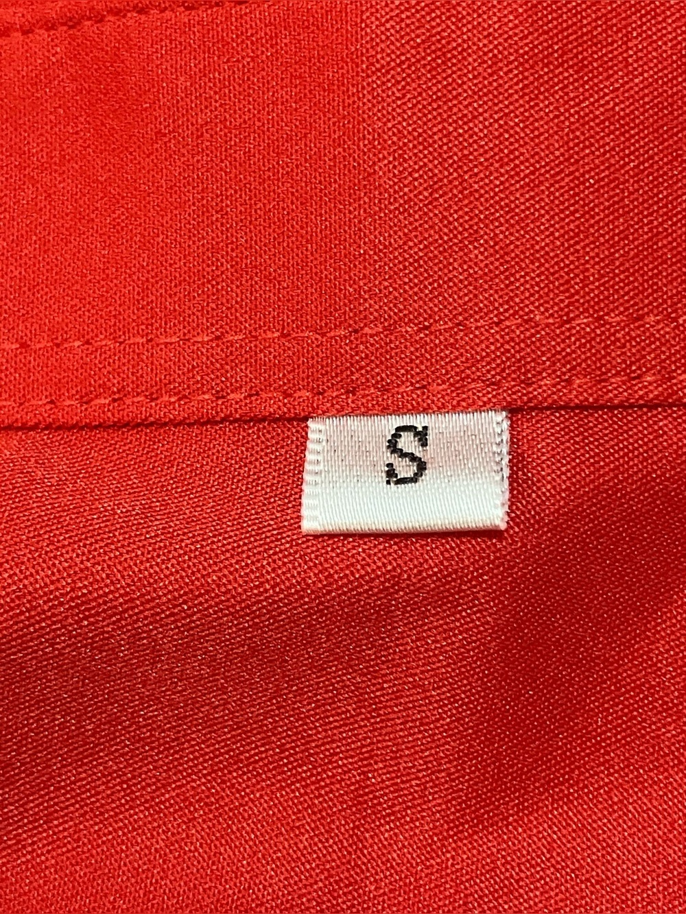 Hearain Red Long Sleeve Button Down Blouse Size Small - Picture 3 of 5